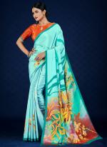 Crepe Multi Colour Casual Wear Printed Saree